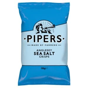 Packet of Pipers Anglesey sea salt crisps