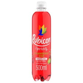 Rubicon Spring Strawberry Kiwi Flavoured Sparkling Spring Water 12 x 500ml