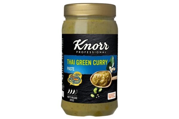 Knorr Professional Blue Dragon Thai Green Curry Paste 1.1kg in a jar.
