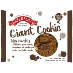 Paterson's Giant Triple Chocolate Cookies 18x60g.