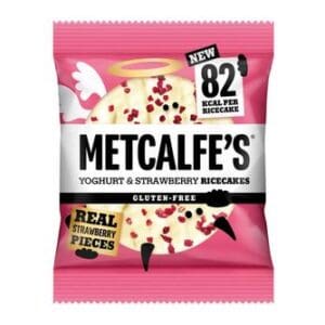 Metcalf's Yoghurt & Strawberry Rice Cakes is a delicious and nutritious snack that combines the flavors of strawberries and raspberries. This rice cake is made with Metcalfe's Y.