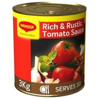 A tin of Maggi Rich Rustic Tomato Sauce 6 x 3kg.