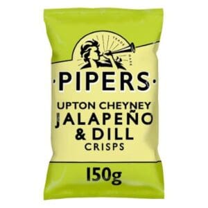 Pipers Upton Cheyney Jalapeño & Dill Sharing Crisps 150g
