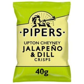 Pipers Upton Cheyney Jalapeño & Dill Crisps 40g