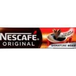 A package of Nescafe Original Instant Coffee Sachets 200x1.8g, featuring a cup of coffee and coffee beans, with a red and brown color scheme.