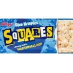 Kellogg's Squares Chewy-Tastic Marshmallow Cereal Bars 30x28g packaging, featuring the product name in bold letters and an image of the chewy marshmallow treat.