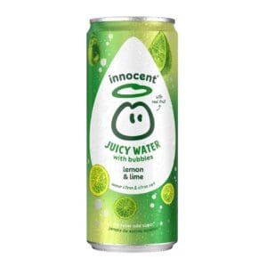 Innocent Juicy Water With Bubbles Lemon & Lime 12x330ml