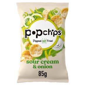 Popchips Sour Cream & Onion Chips 8x85G
