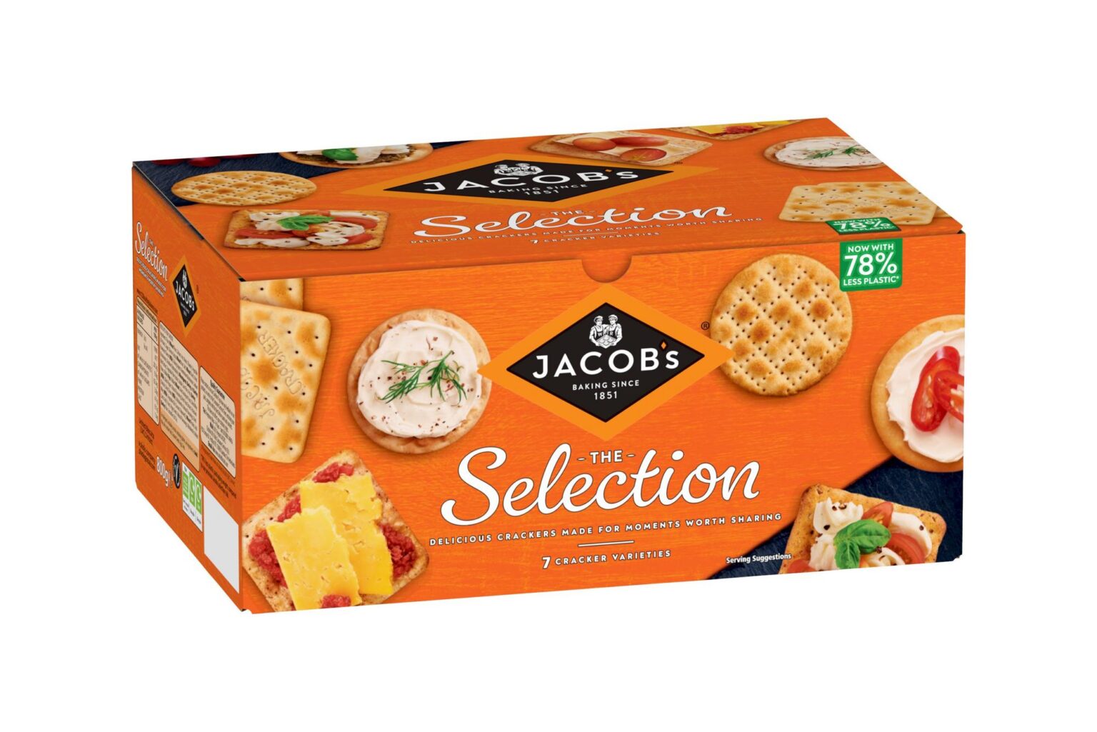 Delicious Jacob's Crackers Biscuits For Cheese 800g Assortment Nicol
