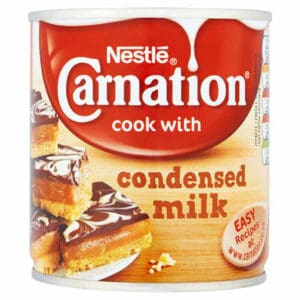 Carnation condensed milk can.