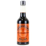 Henderson's Relish bottle, strong & northern.