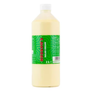 Hudson's 1L salad cream bottle.