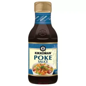 Kikkoman Poke Sauce bottle.