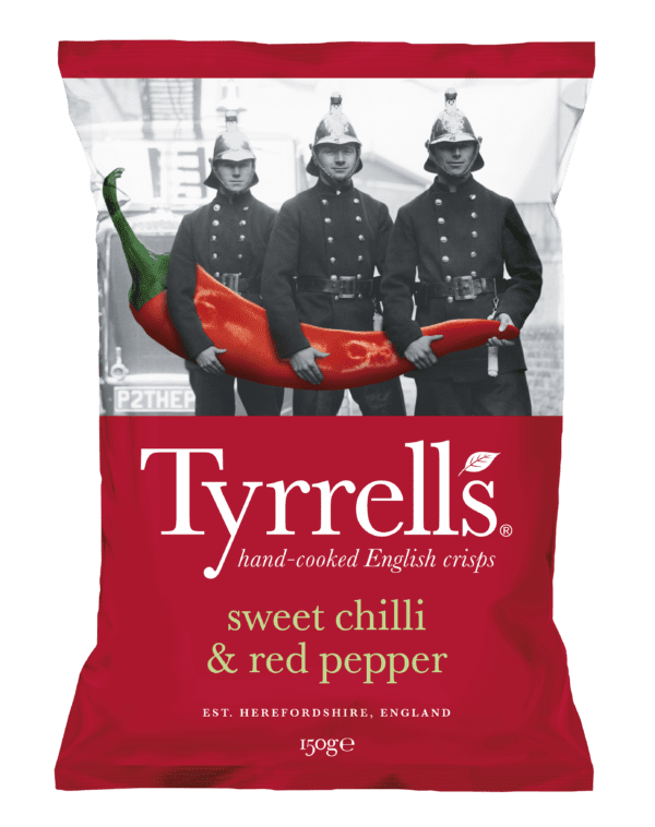 Tyrrells Sweet Chilli & Red Pepper Sharing Crisps 8x150g