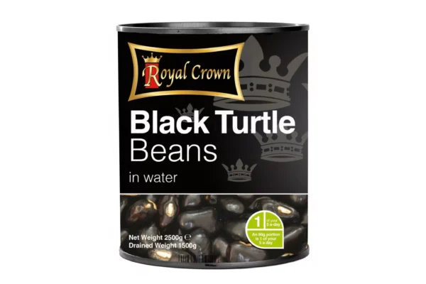 Royal Crown Black Turtle Beans in Water 2.5kg