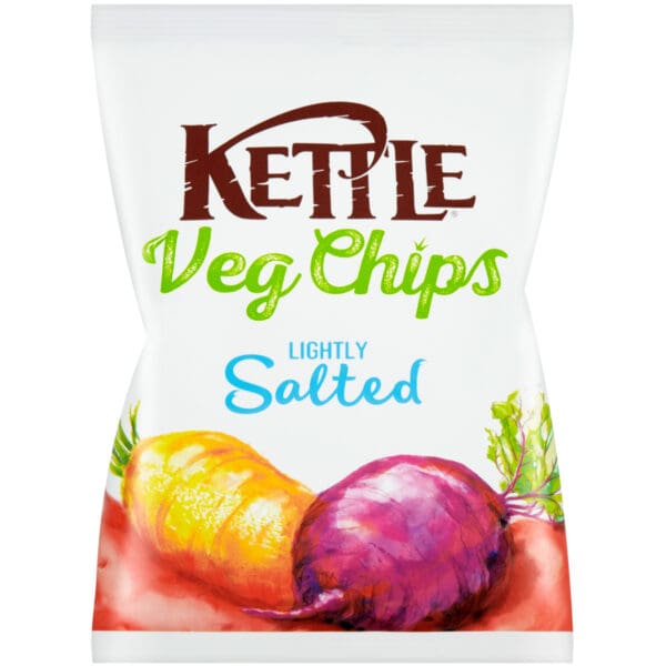 Kettle Lightly Salted Vegetable Crisps 8X125g