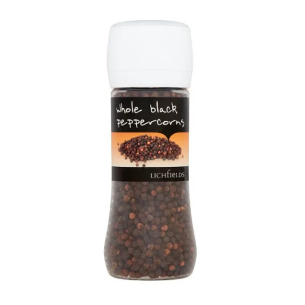 Lichfields Whole Black Peppercorns 200g