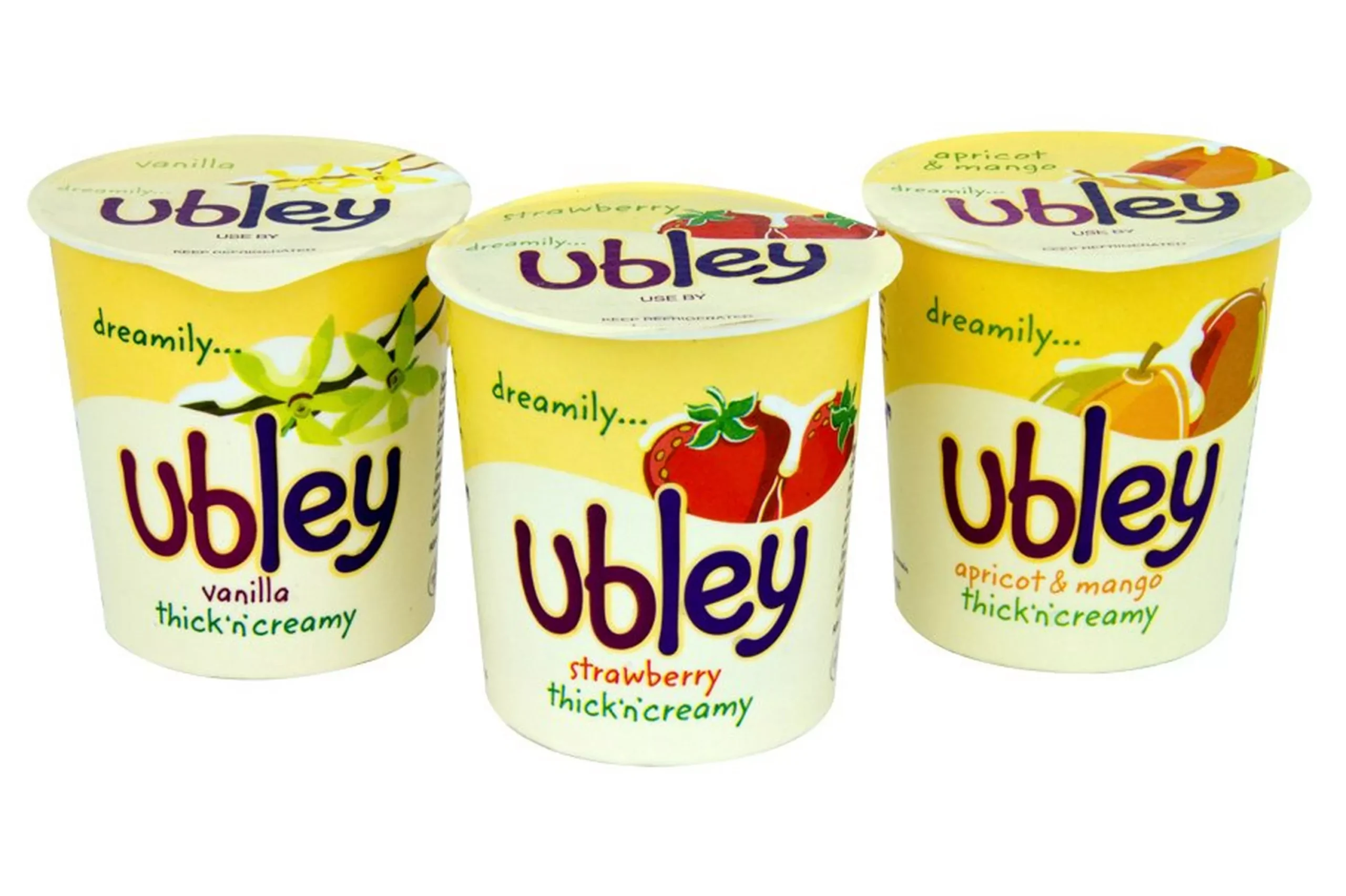 Ubley Thick 'n' Creamy Fruited Yoghurt Mixed Case 12x150g