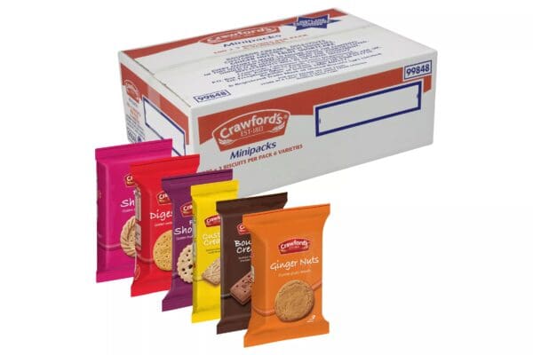 Crawford's Assorted Biscuits Minipack 100 x 32.2g