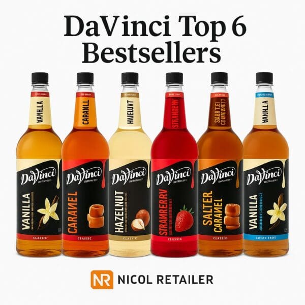 DaVinci Gourmet Syrup – Top 6 Bestseller Selection (1L Bottles)