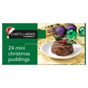 Chef's Larder Mini Christmas Puddings 24 x 100g