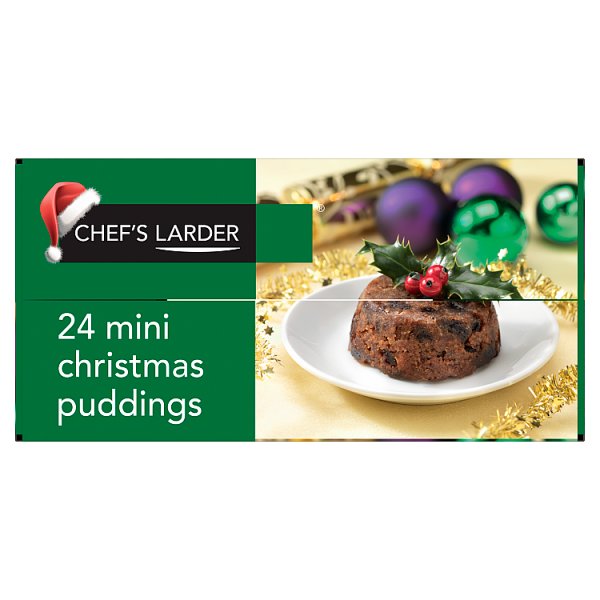 Chef's Larder Mini Christmas Puddings 24 x 100g