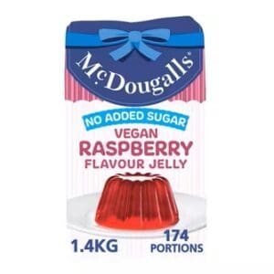 McDougalls No Added Sugar Vegan Raspberry Flavour Jelly 1.4kg