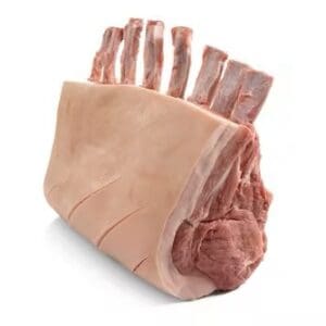 British Red Tractor 8/9 Bone Pork Loin – French Trimmed (3.6–4.4kg, Chilled)