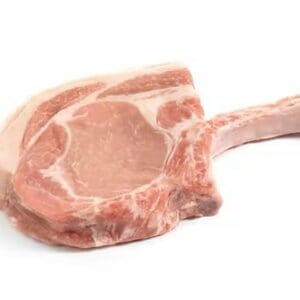British Red Tractor Pork Tomahawk Steak – 2 x 2 x 500–600g (Chilled Product)