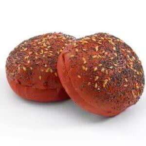 La Boulangerie 3.5" Fully Baked Seeded Beetroot Burger Buns 1x64