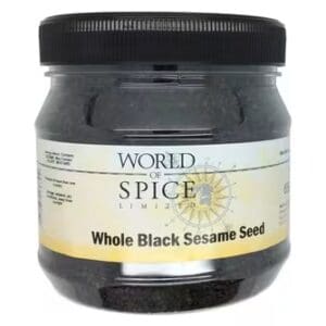 World Of Spice Whole Sesame Seeds BLACK - 650g Tub