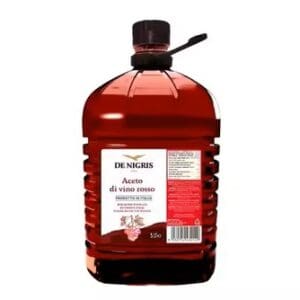 De Nigris Red Wine Vinegar 5kg – Premium Italian Vinegar for Salads, Cooking & Bulk Use