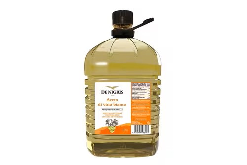 De Nigris White Wine Vinegar 5kg – Premium Italian Vinegar for Cooking, Pickling & Salads