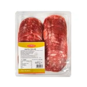 San Michele Sliced Salame Napoli 500g – Authentic Italian Neapolitan Salami