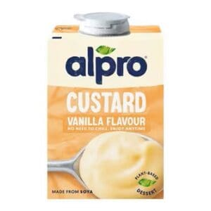 Alpro Vanilla Soya Plant-Based Long Life Alternative To Custard, Vegan & Dairy Free, 8 x 525g