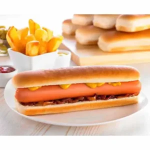 Americana Vegan Jumbo Hot Dog Rolls 8.5" Frozen 48 x 85g | Soft Plant-Based Hot Dog Buns for Catering & Foodservice
