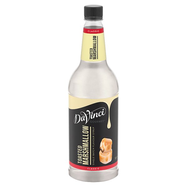 DaVinci Gourmet Classic Toasted Marshmallow Flavour Syrup 1L for coffee, hot chocolate, milkshakes and desserts