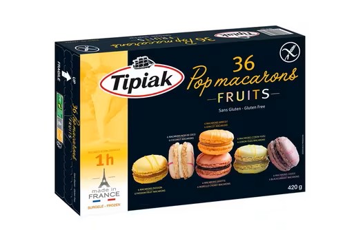 Tipiak Gluten Free Pop Macarons Fruit – 36 Authentic French Macarons