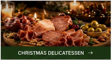 Christmas delicatessen food for buffets and festive entertaining