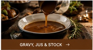 Christmas gravy, jus and stock for festive roast dinners