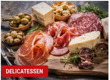 Italian cured meats artisan cheeses and delicatessen products for restaurants
