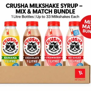 Crusha Milkshake Syrup – Mix & Match Bundle (1L Bottles)